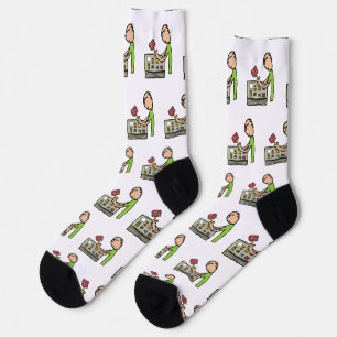 Philately Stamp Collecting Socks