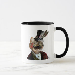Phileas Feline Steampunk Cat & Top Hat 2 Mug