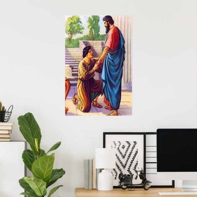 Philemon 17-22 Receive Him as You Would Me Poster (Home Office)