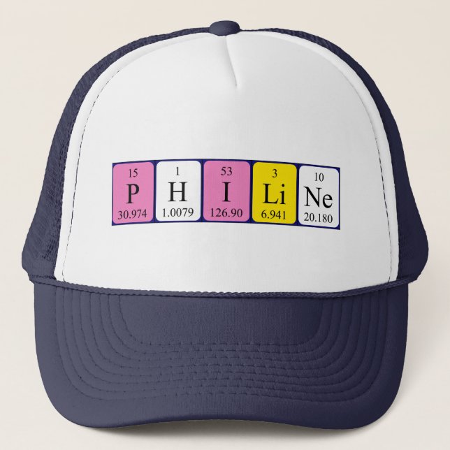 Philine periodic table name hat (Front)