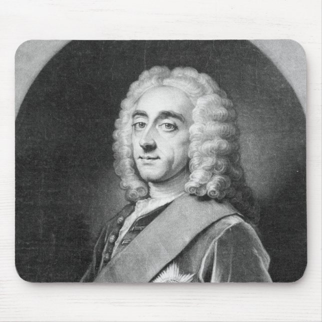 Philip Dormer Stanhope, engraved by John Simon Mouse Pad (Front)