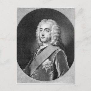 Philip Dormer Stanhope, engraved by John Simon Postcard