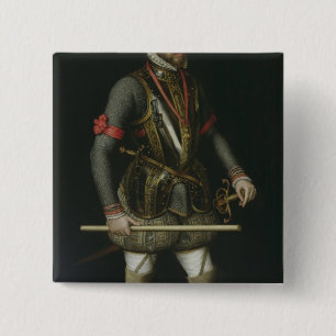 Philip II of Spain 15 Cm Square Badge
