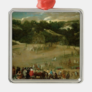 Philip IV Hunting Wild Boar , c.1632-7 Metal Ornament