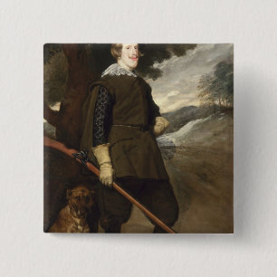 Philip IV King of Spain, 1632-36 15 Cm Square Badge