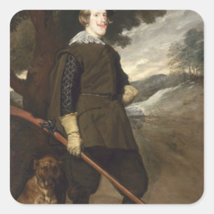 Philip IV King of Spain, 1632-36 Square Sticker