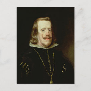 Philip IV  of Spain, c.1656 Postcard
