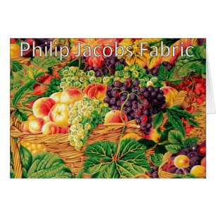 Philip Jacobs Fabric, Market Baskets Card.