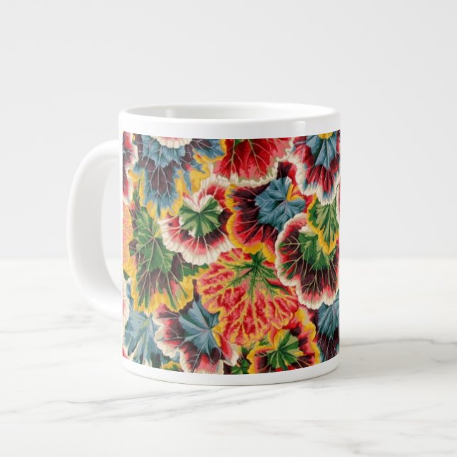 Philip Jacobs Geranium Leaf design Large Coffee Mug (Front Left)