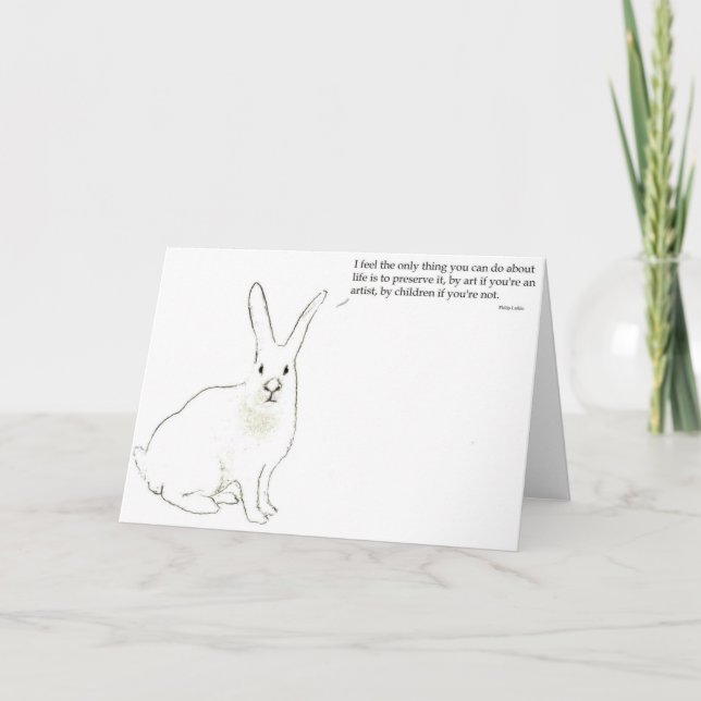 Philip Larkin  greeting card (Front)