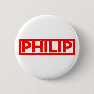 Philip Stamp 6 Cm Round Badge