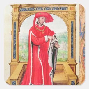 Philip the Good  Duke of Burgundy Square Sticker