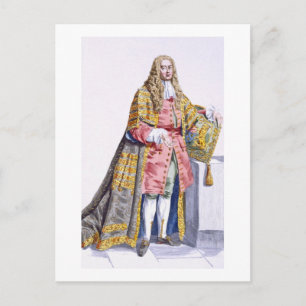 Philip Yorke (1690-1764) First Lord Hardwick from Postcard