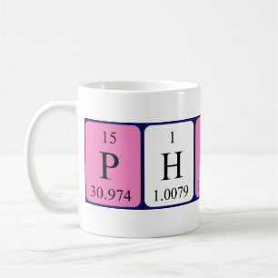 Philipa periodic table name mug
