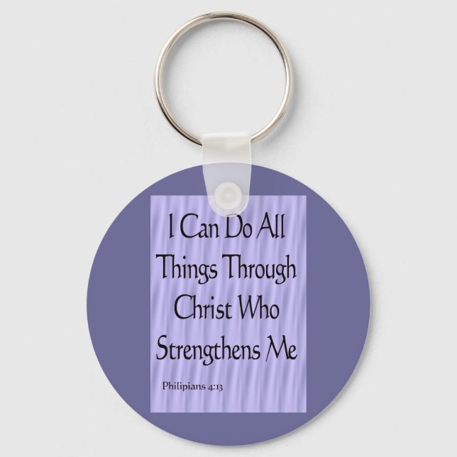 Philipians 4:13 key ring (Front)