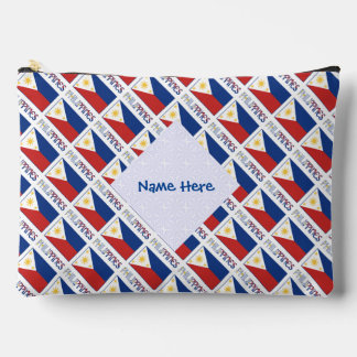 Philipines Flag Blue Personalised Accessory Pouch