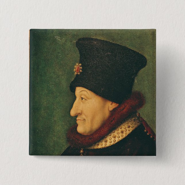 Philippe of France  Duke of Burgundy 15 Cm Square Badge (Front)