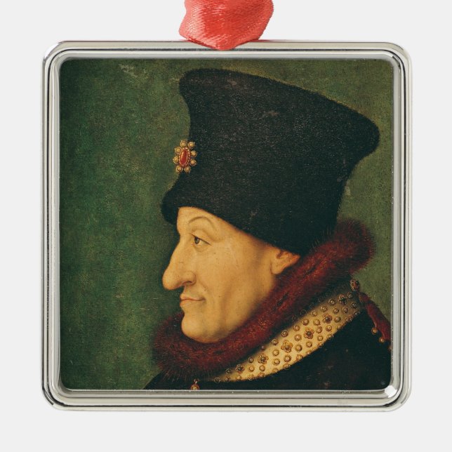 Philippe of France  Duke of Burgundy Metal Ornament (Front)