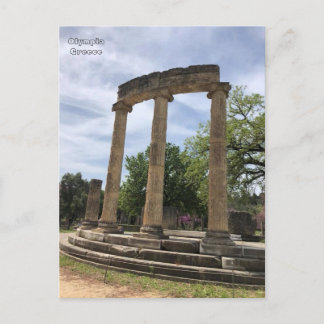 Philippeion ruins, Olympia, Greece. Postcard