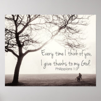 Philippians 1:3 poster