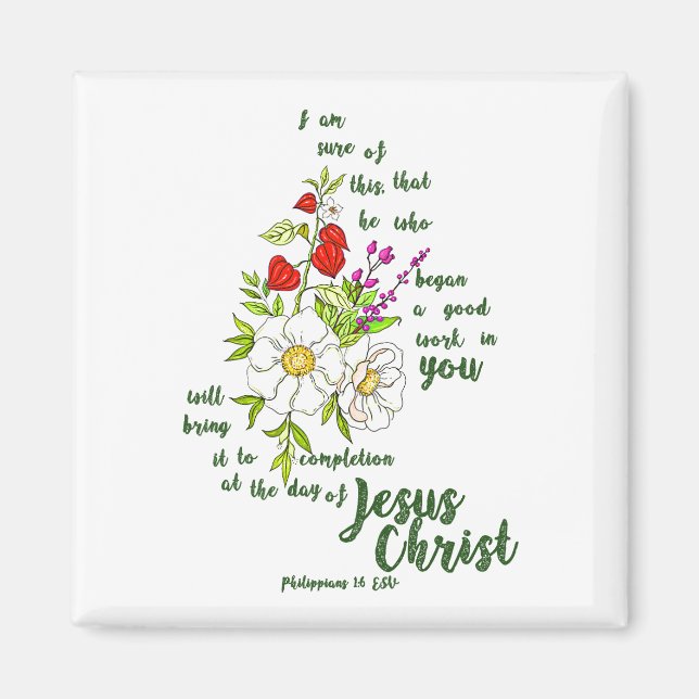 Philippians 1:6 magnet (Front)