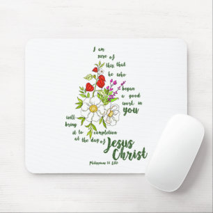 Philippians 1:6 mouse pad