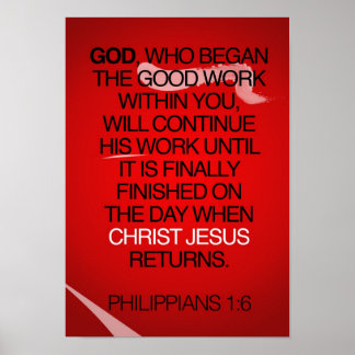 Philippians 1:6 poster