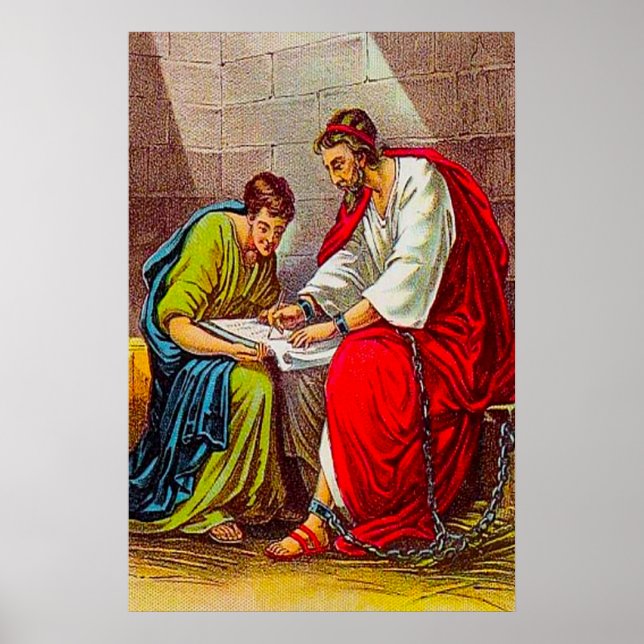 Philippians 1 Paul's Letter to the Saints poster (Front)