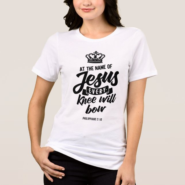 Philippians 2:10 Tri-Blend shirt (Front)