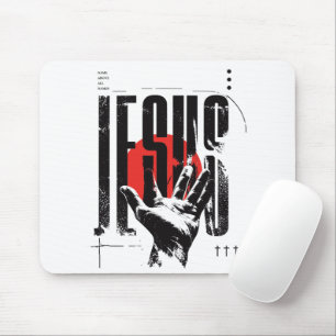 Philippians 2:9 Name Above All Names Retro Grunge Mouse Pad
