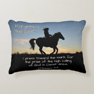 Philippians 3:13-14 I press towards the mark, Decorative Cushion