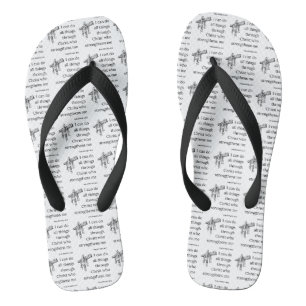 Philippians 4:13 Bible Scripture KJV Quote Unisex Thongs
