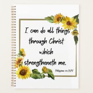 Philippians 4:13 Bible Verse Calendar Planner