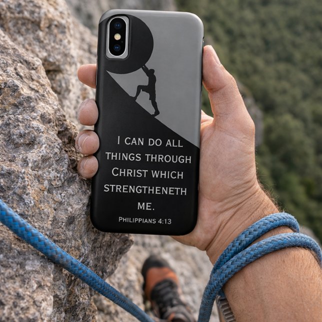 Philippians 4:13 Bible Verse Giant Stone Case-Mate iPhone Case (Creator Uploaded)