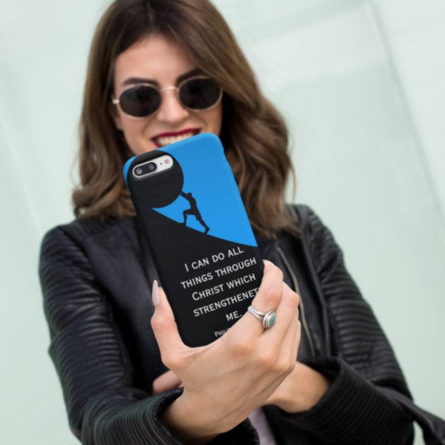 Philippians 4:13 Bible Verse Giant Stone Case-Mate iPhone Case (Creator Uploaded)