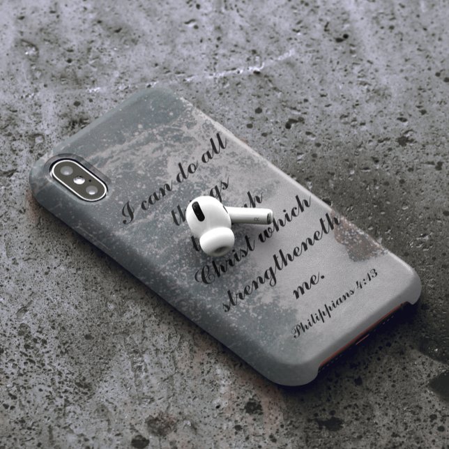 Philippians 4:13 Bible Verse Majestic Ocean  Case- Case-Mate iPhone Case (Creator Uploaded)