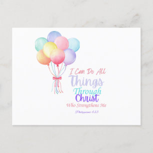 Philippians 4:13 Bible Verse Postcard