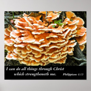 Philippians 4:13 Bible Verse Poster