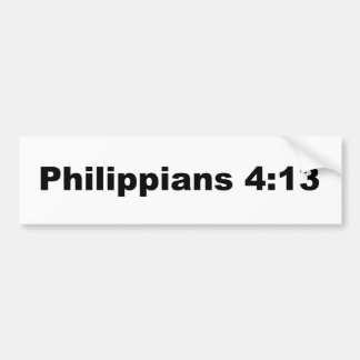 Philippians 4:13 bumper sticker