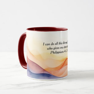 Philippians 4:13 Christian Bible Verse Mug