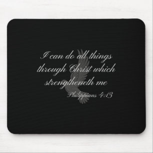 Philippians 4_13 Christian Themed Bible Verse Desi Mouse Pad