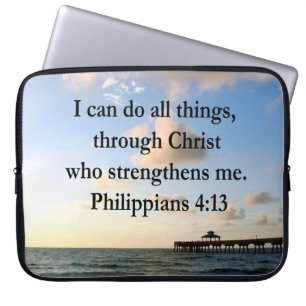 PHILIPPIANS 4:13 HOPE LAPTOP SLEEVE