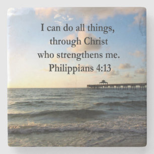 PHILIPPIANS 4:13 HOPE STONE COASTER