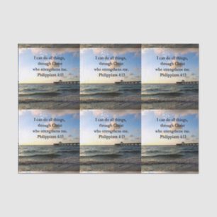 PHILIPPIANS 4:13 HOPE TISSUE PAPER
