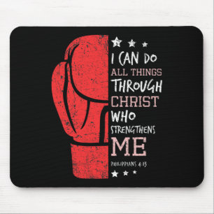 Philippians 4 13 I Can Do All Things Christian Box Mouse Pad