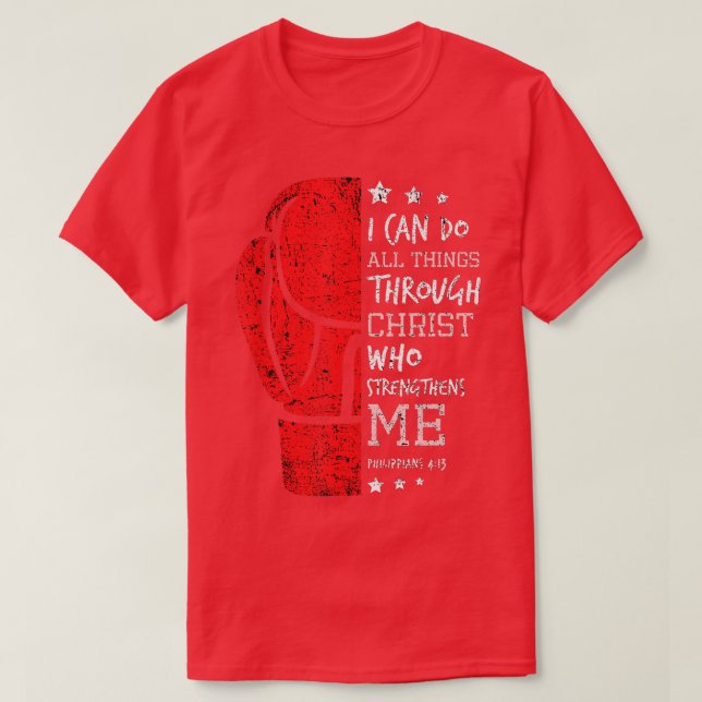 Philippians 4 13 I Can Do All Things Christian Box T-Shirt (Design Front)