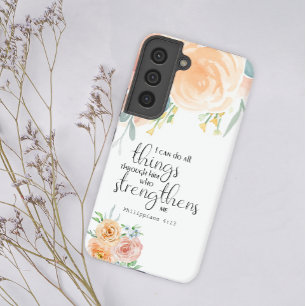 Philippians 4:13 I can do all things through him Samsung Galaxy Case