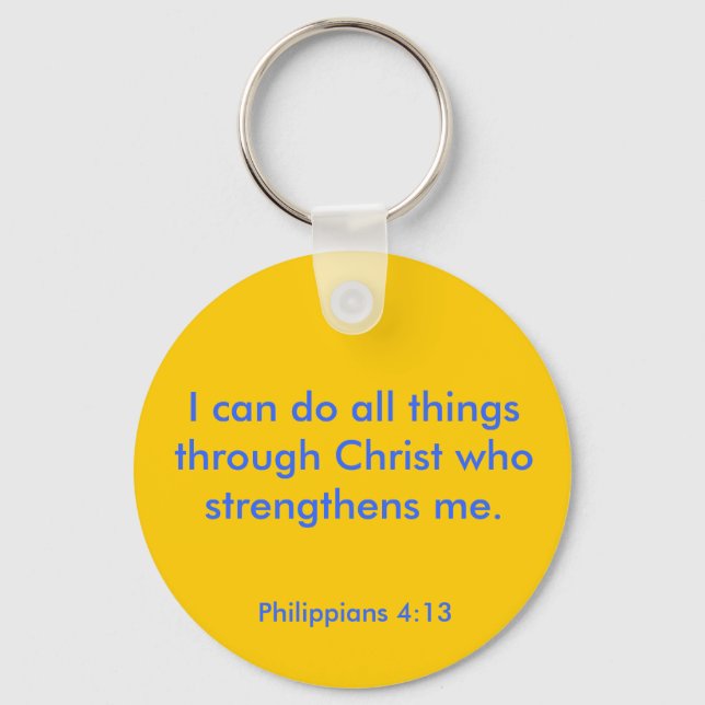 Philippians 4:13 key ring (Front)
