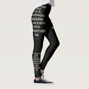 Philippians 4:13 leggings