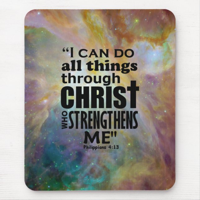 Philippians 4:13 mouse pad (Front)